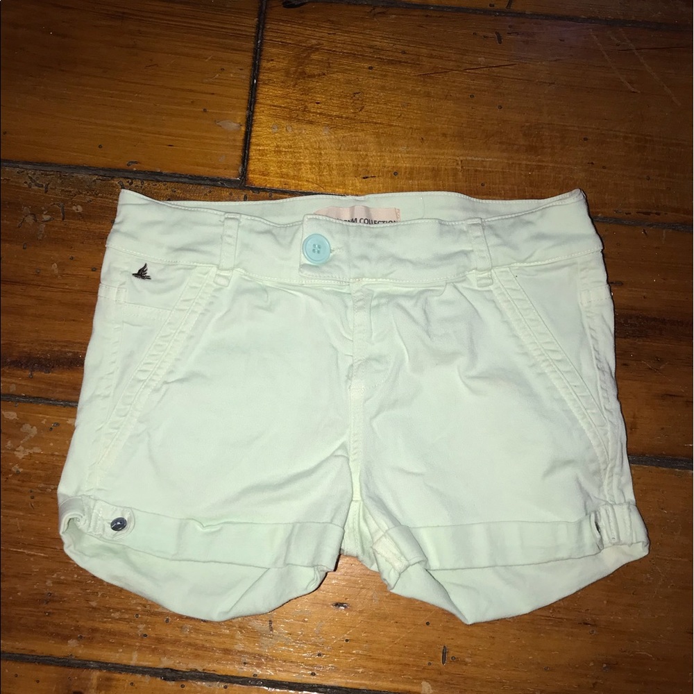 Hollister Pastel Green Shorts